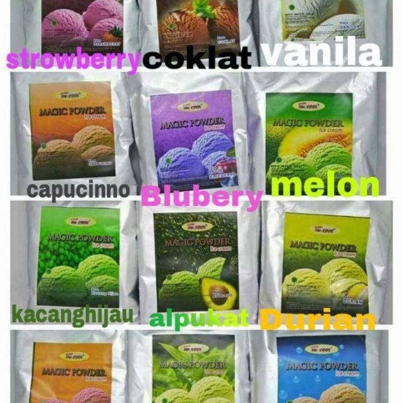 

bubuk/bahan es krim mr.cool 250 grm