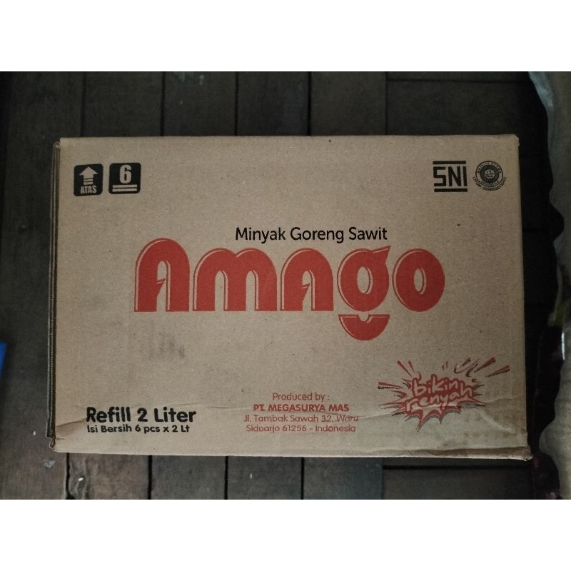 

Minyak AMAGO 2 Liter Satu Dus Isi 6 Pcs Sepabrik dengan Sunco