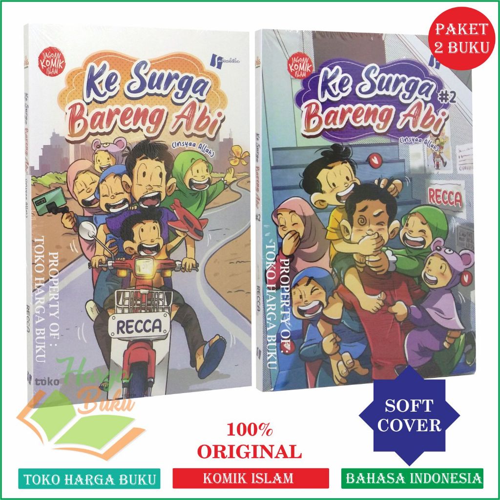Foto Paket 2 Buku Ke Surga Bareng Abi Jilid 1 dan 2 Komik Buku Anak Islam Masuk Surga Bersama Ayah Ibu Penerbit Salsabila