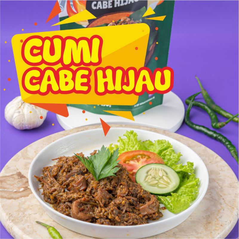 

Daging Cumi Cabe Hijau / Berat 150gram