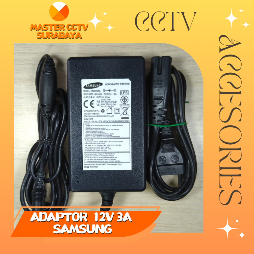 Adaptor 12V 3A SAMSUNG Adaptor CCTV 12V