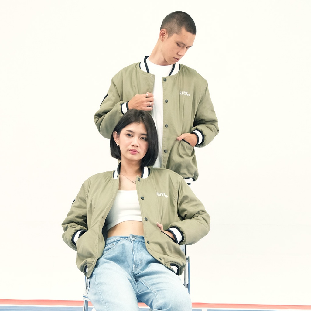 Russ Jacket Varsity Courts Olive