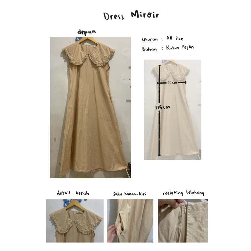 PRELOVED BELAMIE DRESS MIROIR