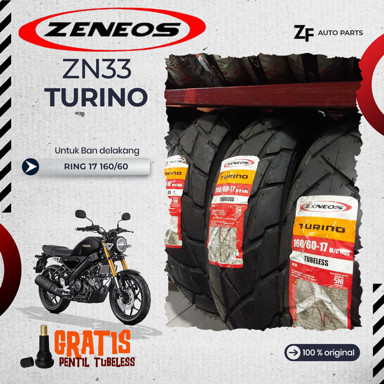 SEPASANG / SATUAN BAN MOTOR MOGE ZENEOS TURINO Ring 17 TUBELES DEPAN BELAKANG MOGE CB150R CBR150 R15