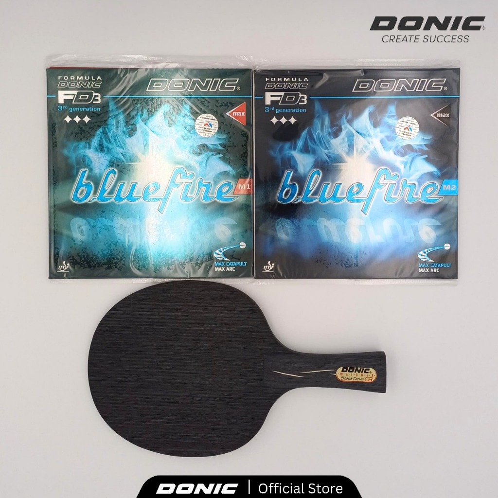 DONIC - Bat Pingpong Donic Black Devil Profesional Set