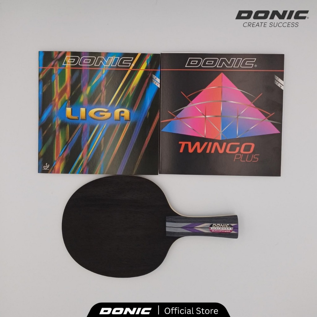 Donic Bat Tenis Meja Black Power Kombinasi Karet Donic Set
