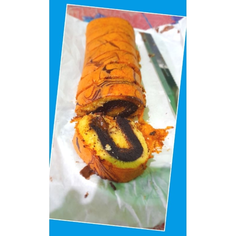 

roll cake lapis coklat