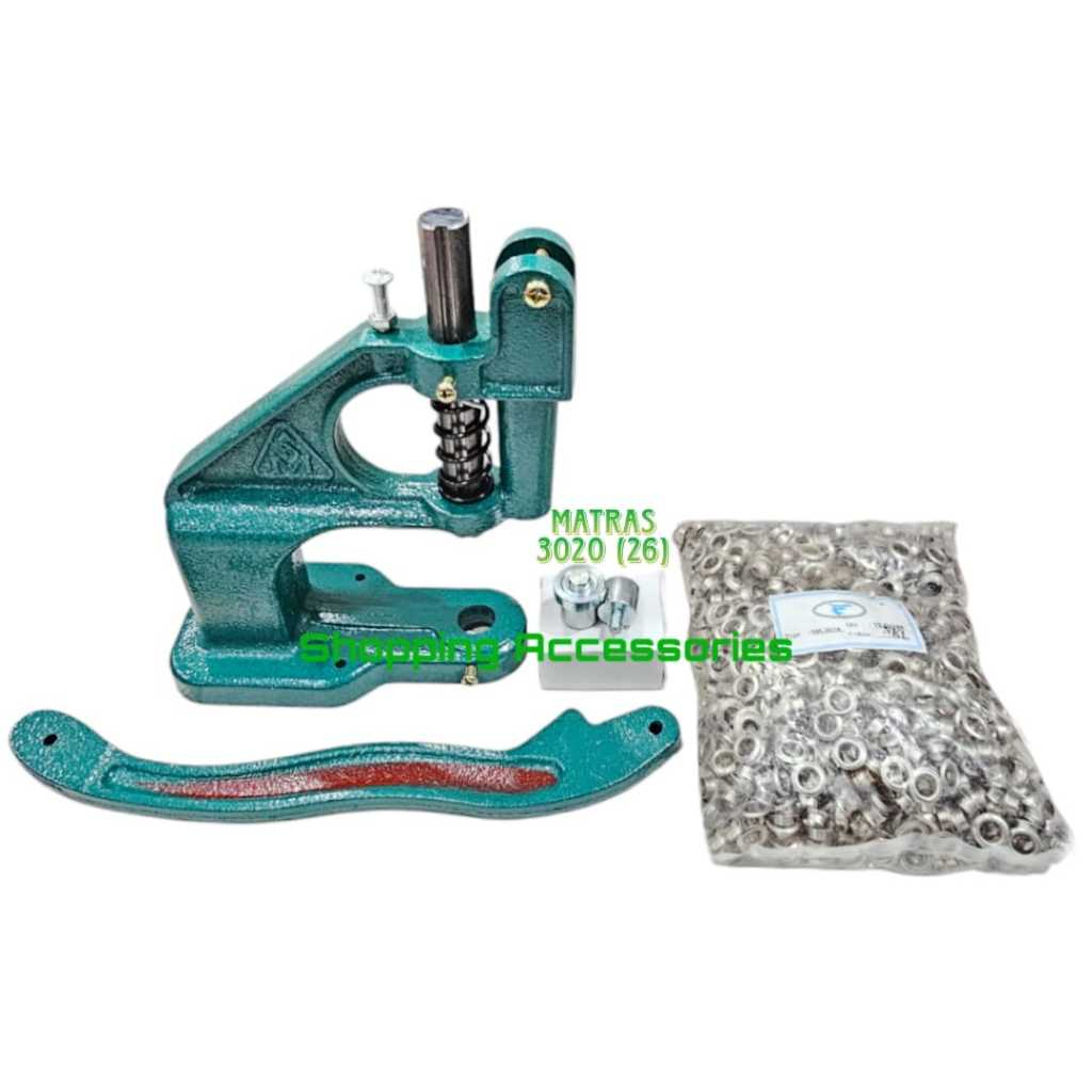 Paket Hand Press Handpress Mata Ayam Sapi Eyelet Banner Spanduk 12mm(3020)