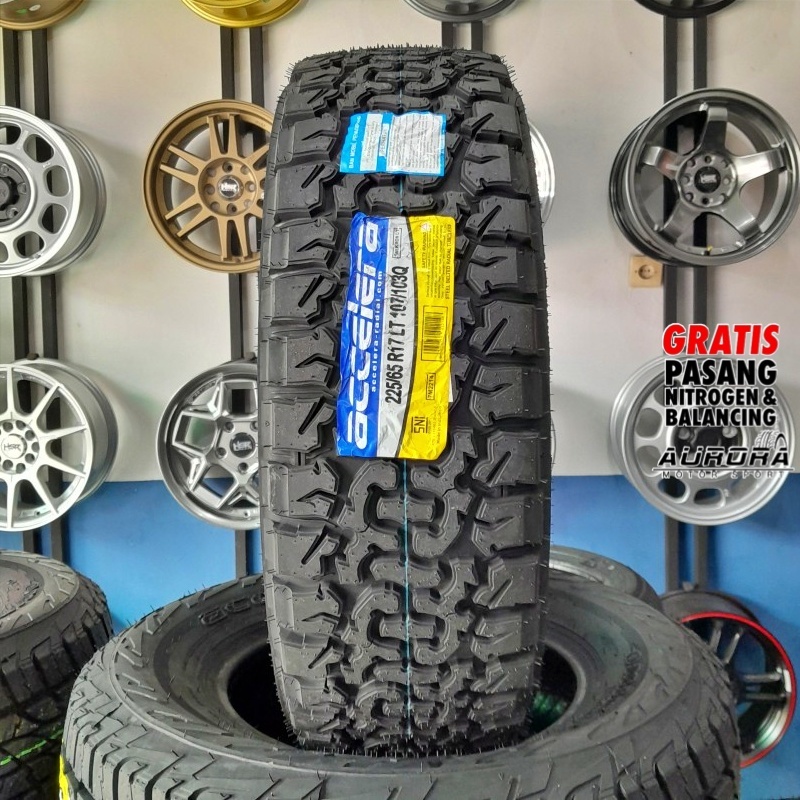 Ban mobil ukuran 225/65 R17 merk Accelera Omikron C/T ring 17 tubles baru gratis pasang ditoko