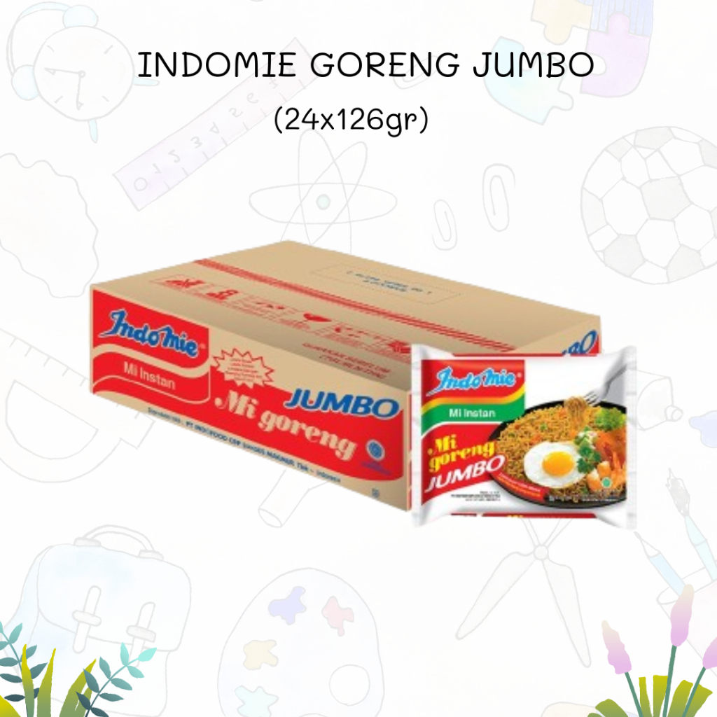 

INDOMIE GORENG SPESIAL JUMBO 24x126gr (1KARTON)