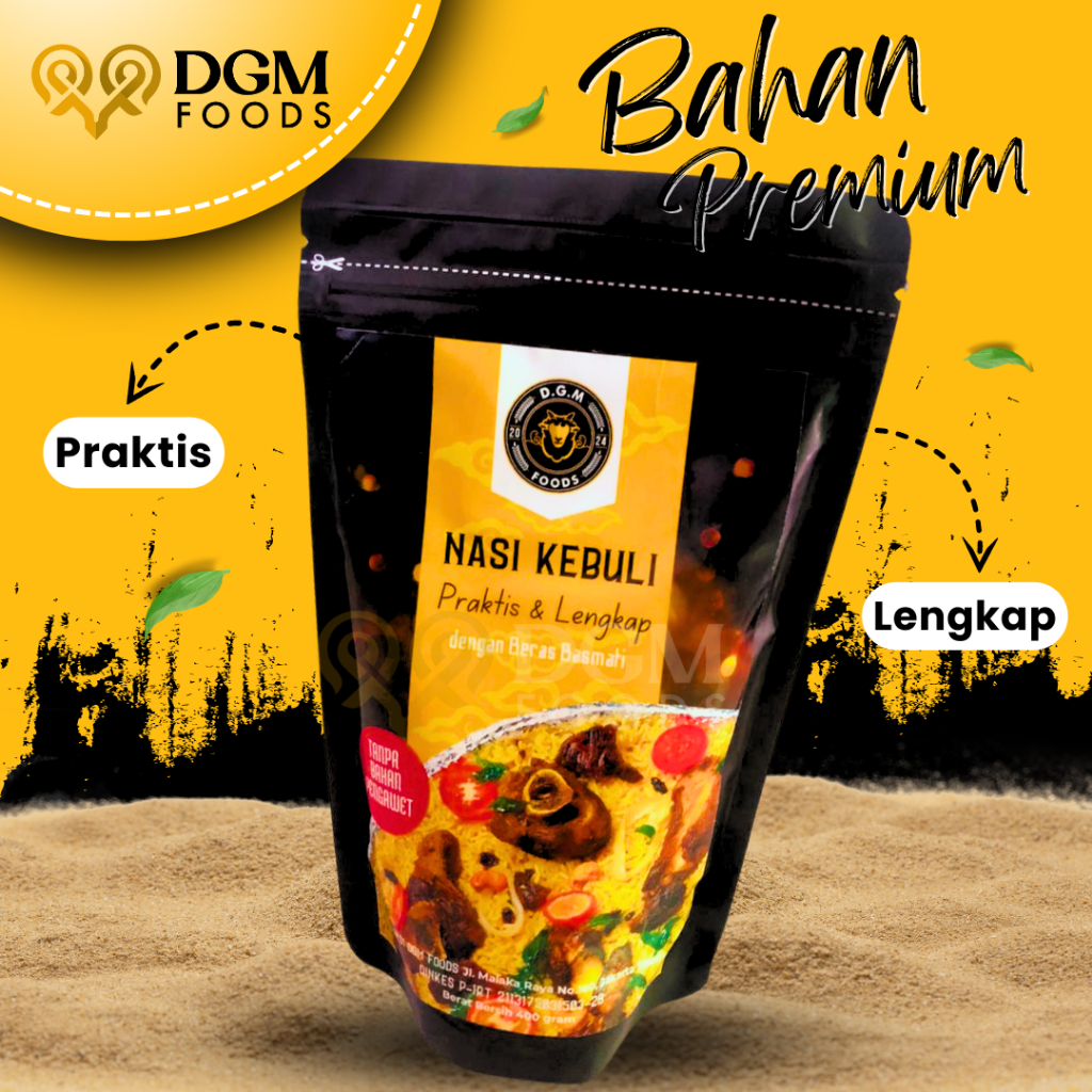 

Makanan Instan/ Kebuli Instan/ Nasi Kebuli Instan Beras Basmati By DGM FOODS