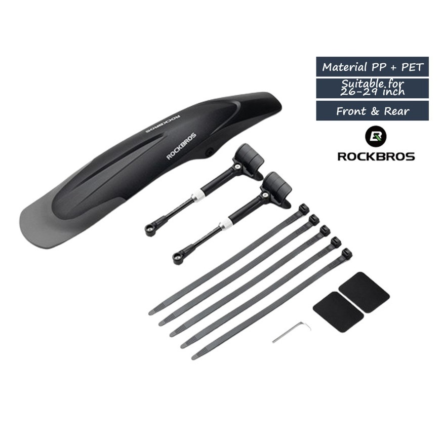 ROCKBROS Fender Quick Release MTB Slebor Sepeda Fender Spakbor Sepeda