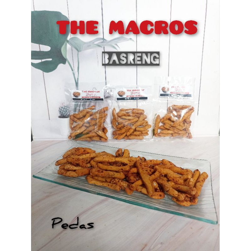 

Basreng baso goreng the macros rasa pedas enak gurih renyah tidak keras