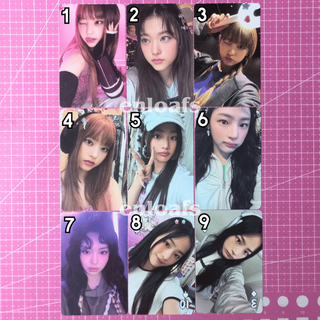 NEWJEANS PHOTOCARD OFFICIAL OMG 1ST EP GET UP WEVERSE MESSAGE CARD BLUEBOOK SEASON GREETINGS SG23 BU