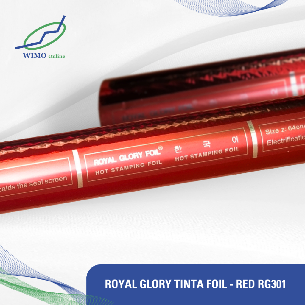 

TINTA FOIL HOT STAMPING FOIL ROYAL GLORY RED RG 301 RG301