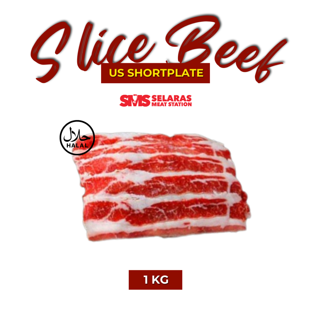 

Slice Beef Shortplate US / Daging Slice Yoshinoya Frozen 1 Kg Tangerang