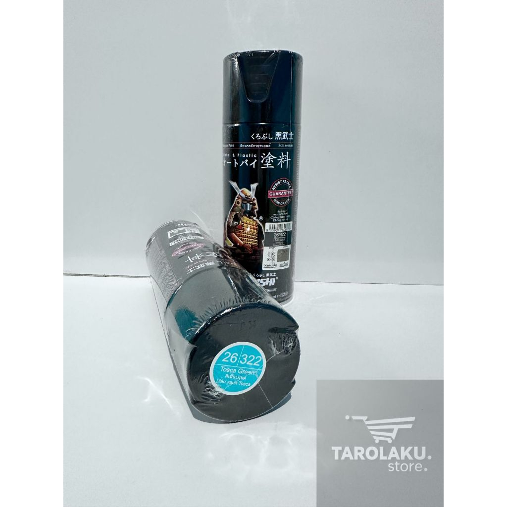 Samurai Paint Standard Tosca Green Hijau Tosca Biru Hijau #322 Cat Aerosol Kualitas Kompresor 400ML