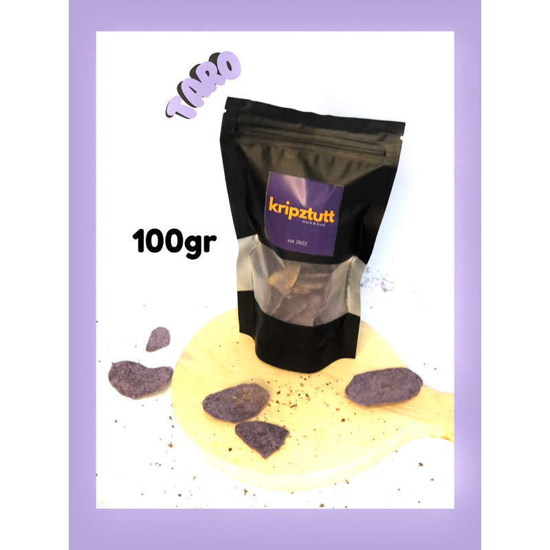 

Keripik pisang Rasa Taro 1 pcs standing pouch 100gr KRIPZTUTT.OFFICIAL