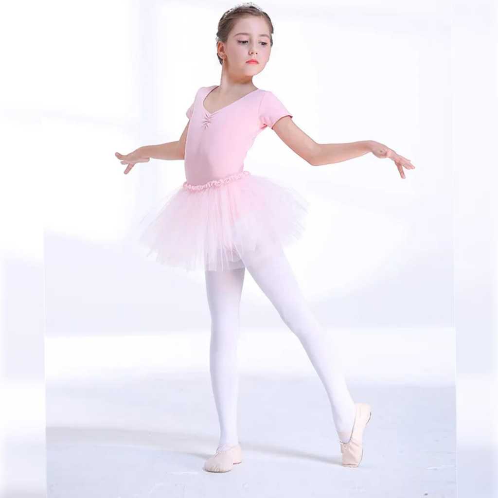 IBEL - Stoking Balet Anak Pesta Karnaval Transparan Tipis Sepinggang Usia 3-7 Adem Elastis Warna Kul