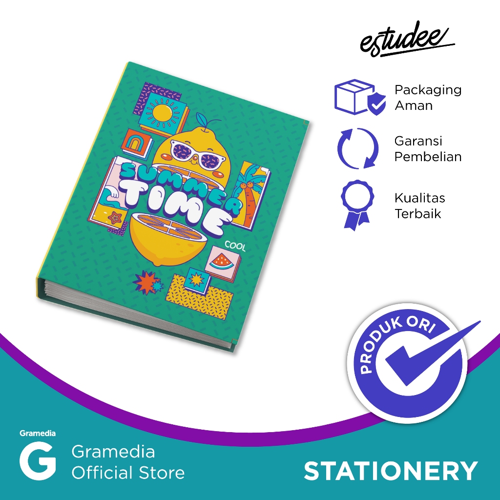 

Gramedia Makassar - ESTUDEE BINDER BOARD A5 SUMMER TIME I