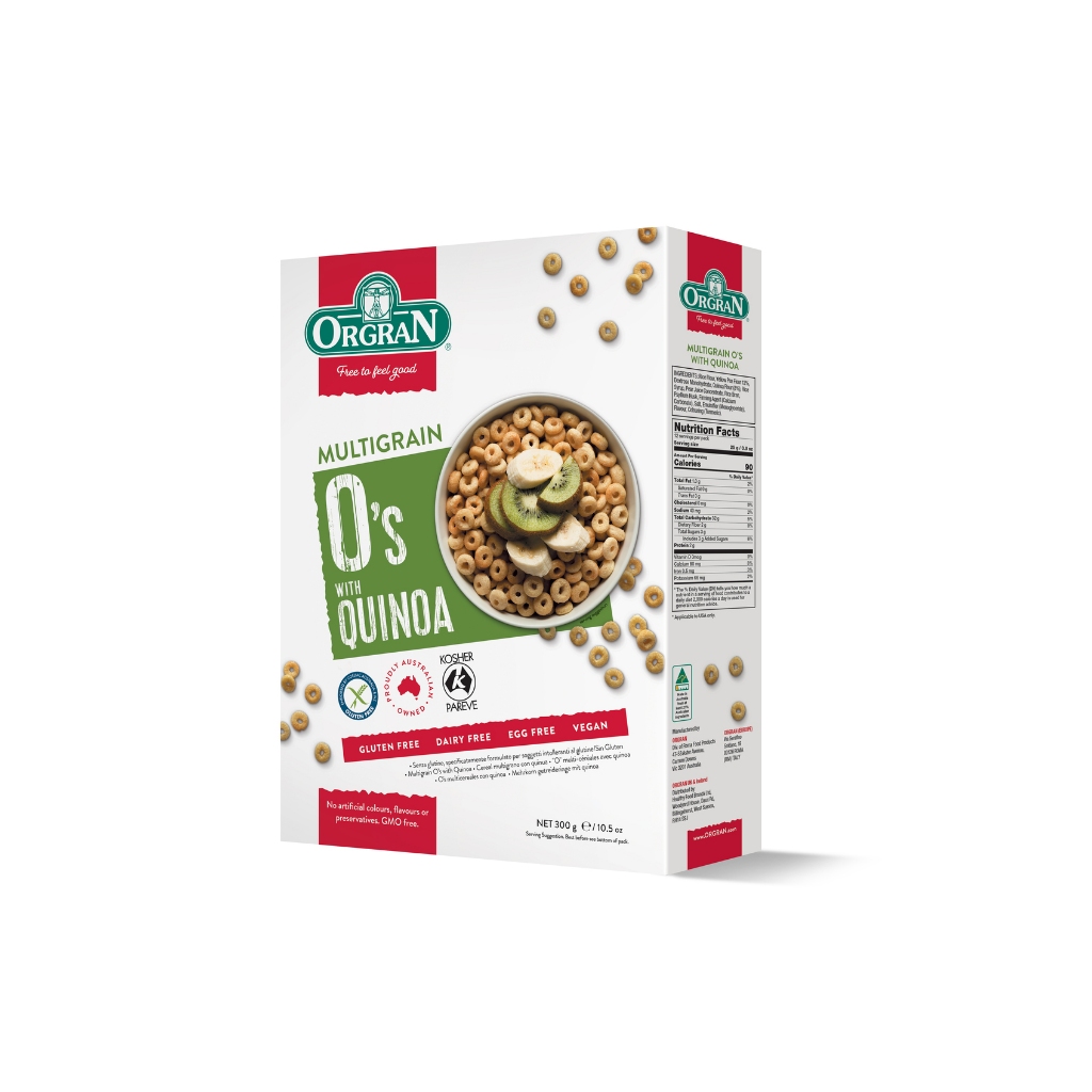 

Orgran Gluten Free MultiGrain O's With Quinoa 300gr