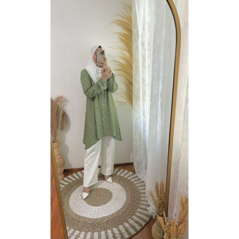 [PRELOVED] RAINA TUNIK MATCHA | MR BY MARISA