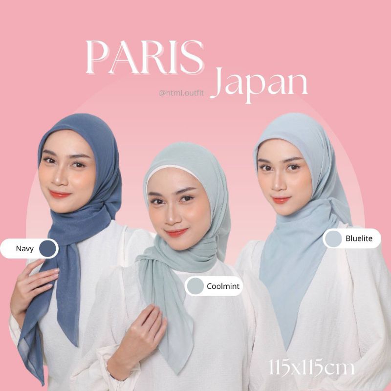 PARIS JAPAN / PARIS JAPAN SQUARE / HIJAB PARIS JAPAN / PARIS JAPAN ORI