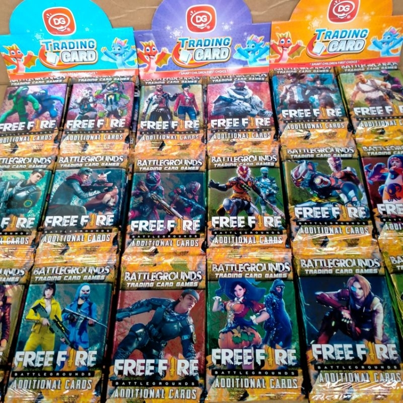 ✔️READY Mainan Trading Card Kartu / Kartu Permainan FreeFire / Kartu FF 1 Pak