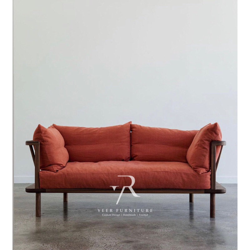 Kursi Tamu Sofa Jati Minimalis 2 Dudukan