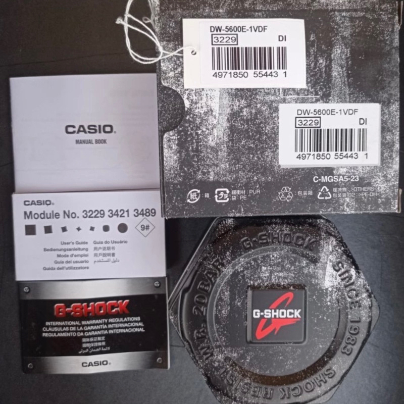 box gshock original dus g-shock original dengan kelengkapan