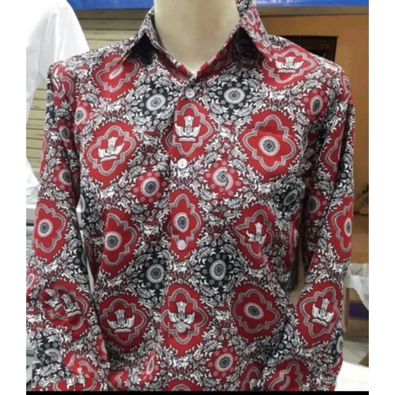 seragam batik SD negri motif tunas harapan