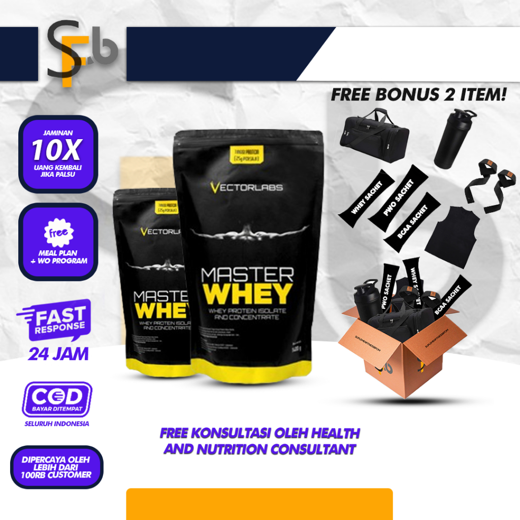VECTORLABS Master Whey 6 Lbs  2 Pouch Vectorlabs