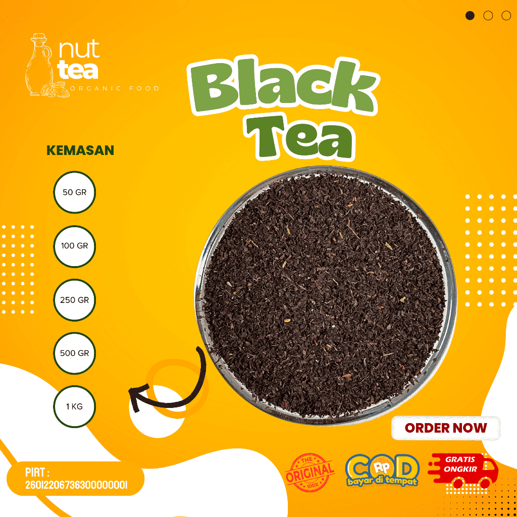 

Daun Teh Hitam CTC 50gr - Black Tea Organik