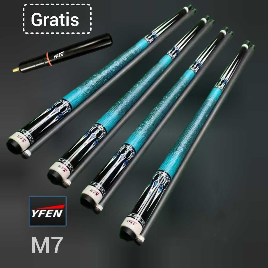 YFEN Stick Billiard Carbon YFEN M7 Series White and Black Edition Original