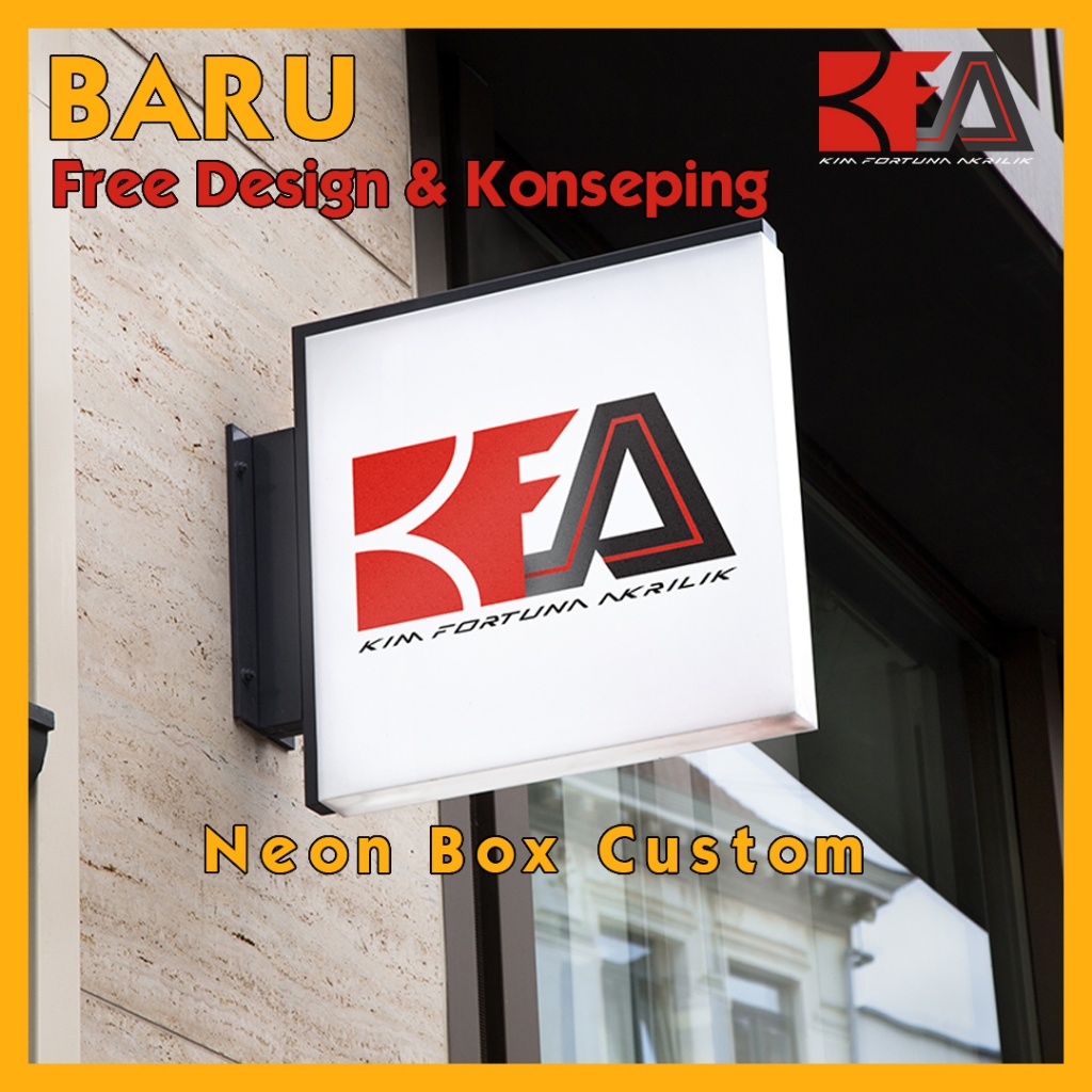 Custom Neon Box | Neon Box Kotak | Neon Box Bulat | Neon Box Custom