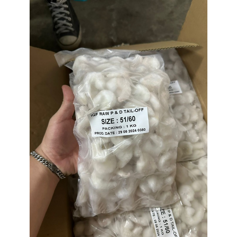 

Udang Frozen Premium Grade A 1kg kualitas super ukuran 51/60