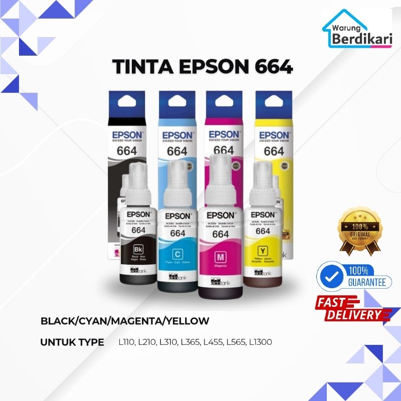 Tinta Printer Epson 664 Original