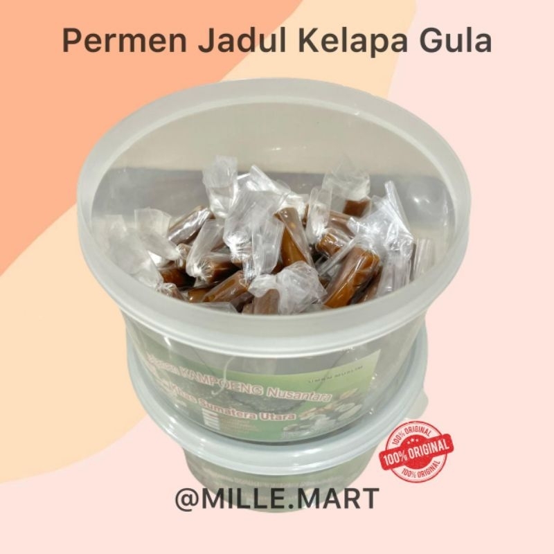 PERMEN KELAPA TOPLES ISI 50 PCS / SNACK JADOEL BONBON ALAMI KELAPA / PERMEN JADUL