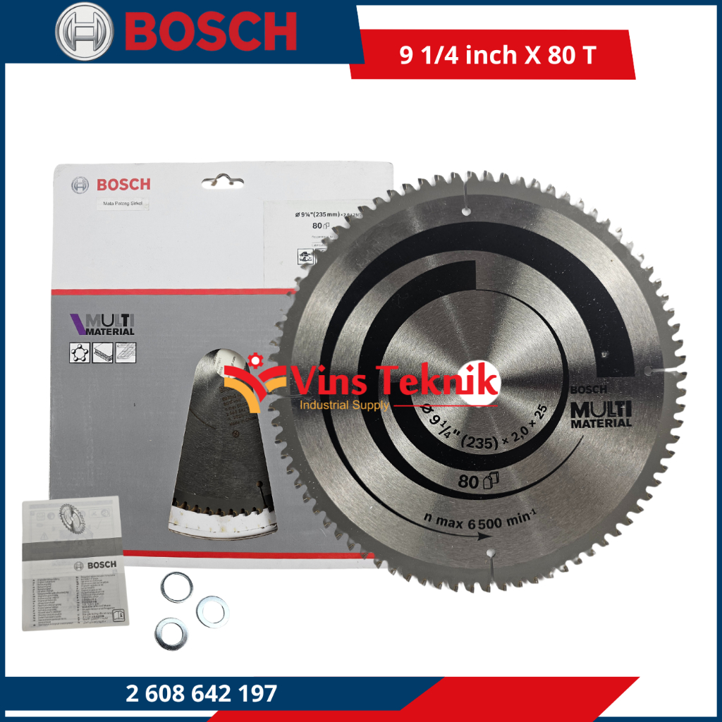 Mata gergaji Multi Material 9 1/4 inch X 80 T Bosch Circular Saw