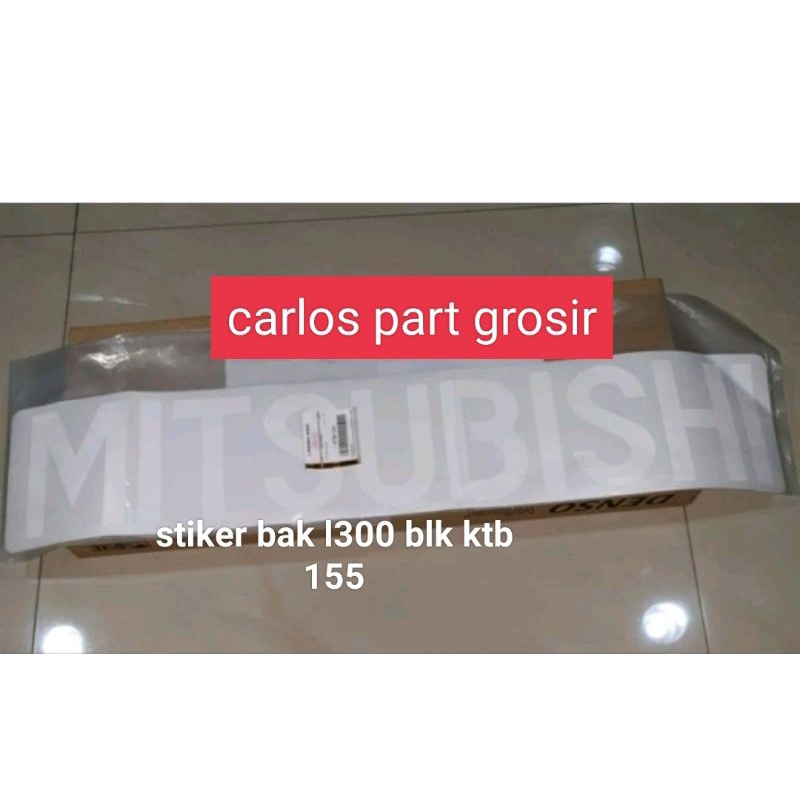 stiker bak belakang l300 putih original