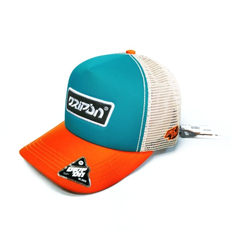 DRIPON Topi trucker hat original orange tosca cream topi distro bandung original best seller linkswe