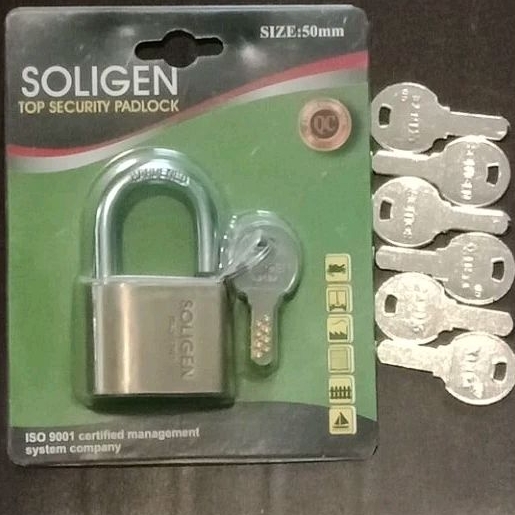 gembok soligen per 50mm pendek