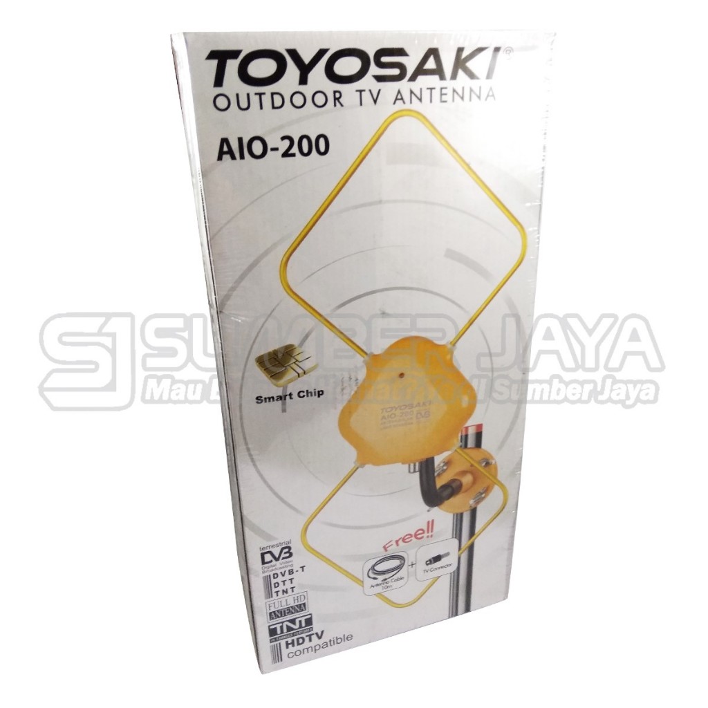 Antena TV Digital/ Tabung  Indoor Outdoor TOYOSAKI AIO-200 Antena Dalam/Luar Ruangan