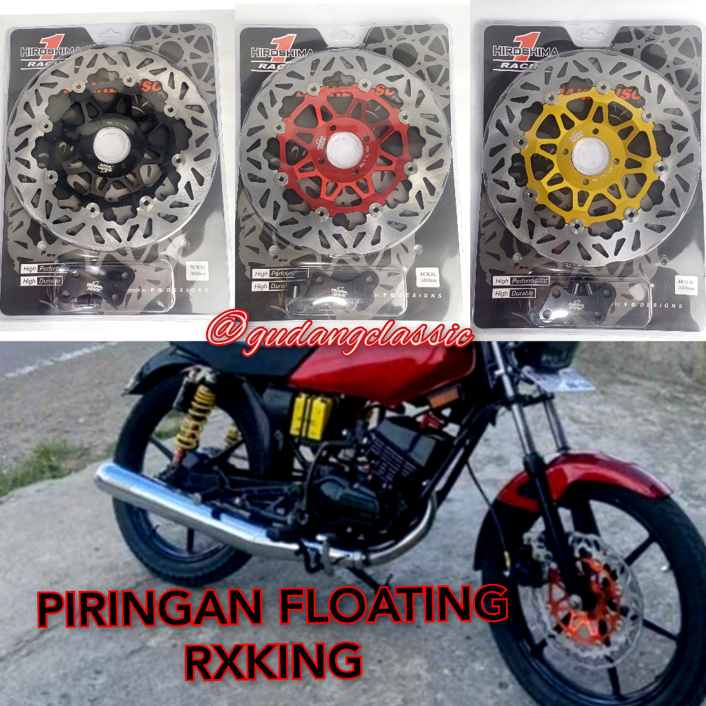 Piringan Cakram Rx King New 300mm copy Floating psm Motif Tacobell MOS