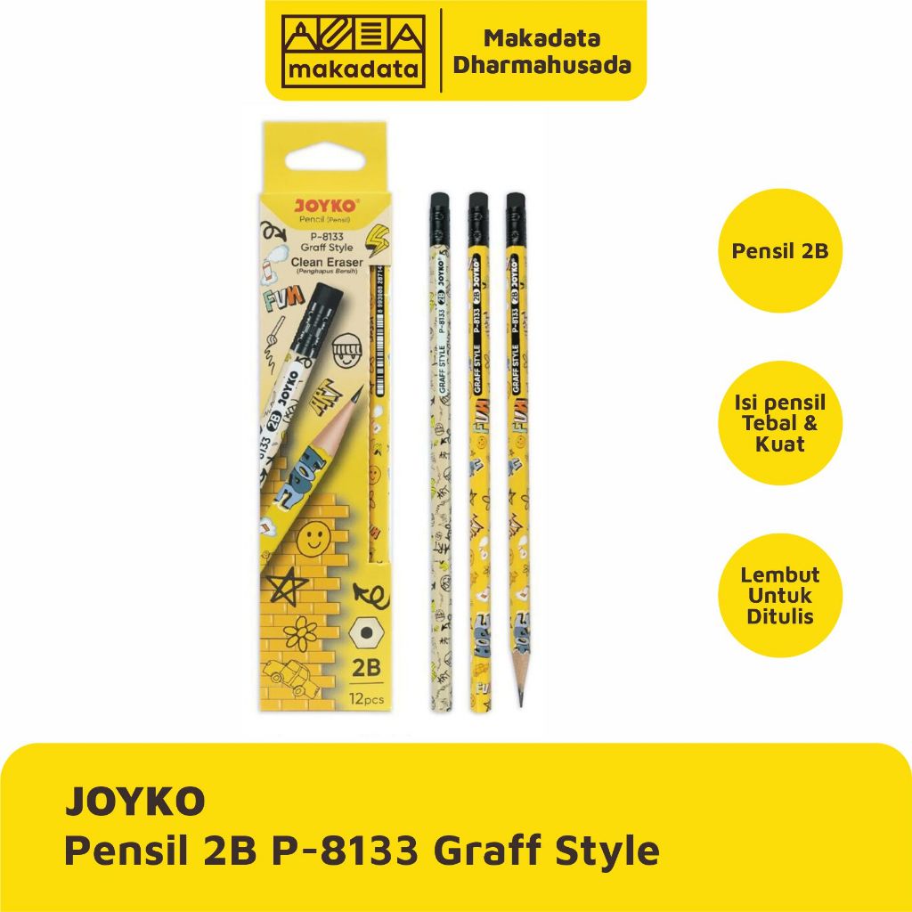 

PENCIL | PENSIL 2B JOYKO P-8133 GRAFF STYLE (1 PAK)