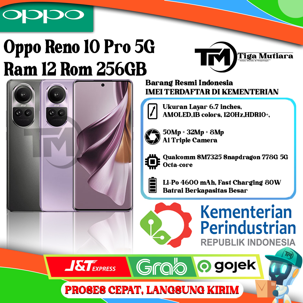 Oppo Reno 10 Pro 5G Ram 12 Rom 256GB