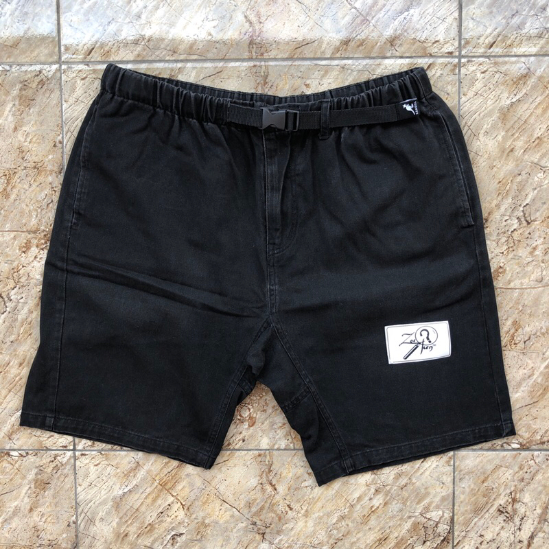 CELANA PENDEK KANGOL BELT HITAM