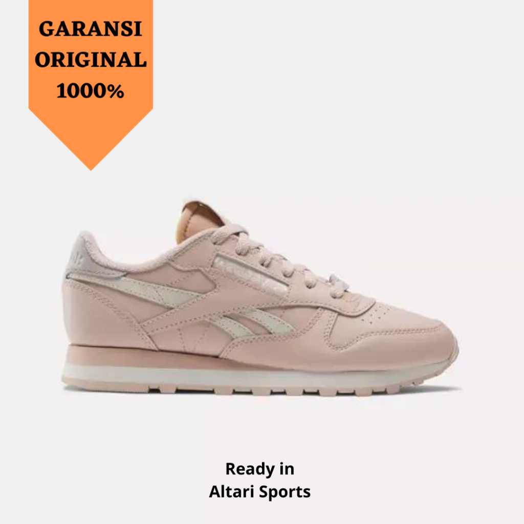 SEPATU SNEAKERS WANITA REEBOK CLASSIC LEATHER 100074361 ORIGINAL ASLI BNIB