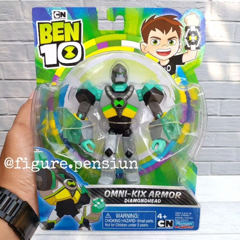 BEN 10 OMNI KIX ARMOR DIAMONDHEAD PLAYMATES TOYS ACTION FIGURE ORIGINAL BEN10