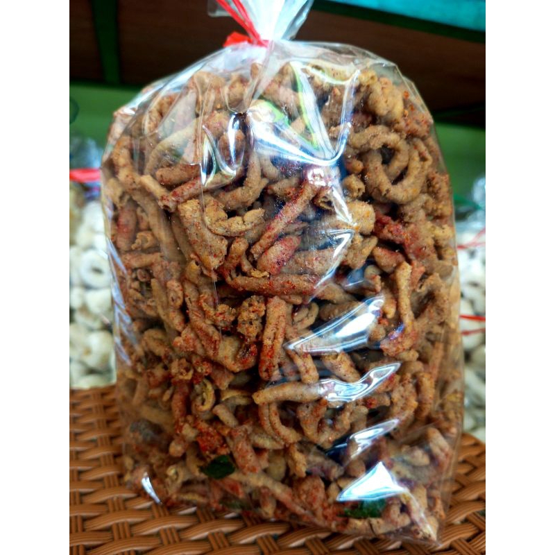 

[1KG] KERIPIK USUS BUMBU TABUR PEDAS